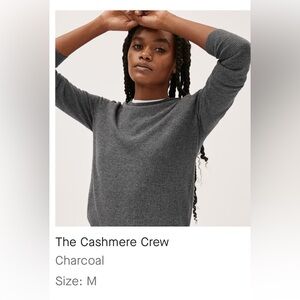 Everlane cashmere crew sweater, size M